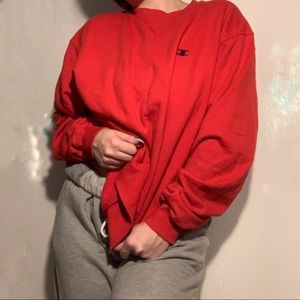 Champion pull over Red